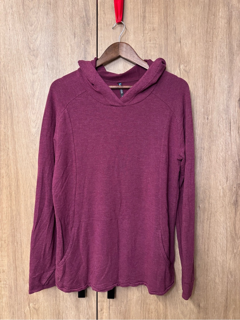 Kuhl Women's Long Sleeve Pullover Hooded Sweatshirt Plum L